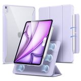 ESR Beschermhoes voor iPad Air 13 inch M4/M3/M2 (2026/2025/2024), paars | Afneembaar magnetisch deksel met penhouder, verticale houder, volledig compatibel met Pencil Pro/USB-C, serie Rebound 360