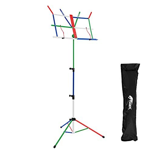 TIGER MUS56-CL Portable Simple Foldable Music Stand with Bag - Multicolor