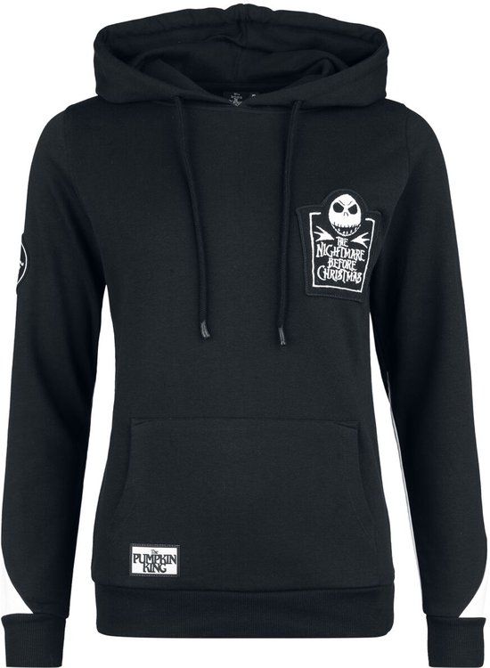 The Nightmare Before Christmas Here Comes Jack Dames Trui met capuchon - zwart/wit - M