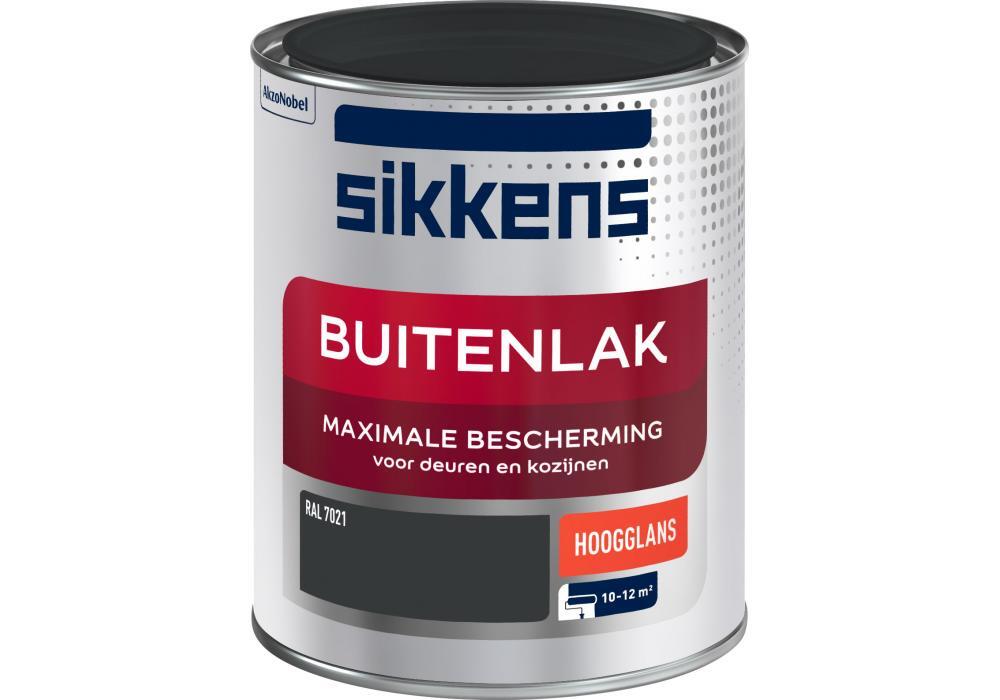 Sikkens BUITENLAK HOOGGLANS RAL 7021 0