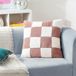 Heya Home Cozee Check Faux Fur Polyester Gevuld Kussen