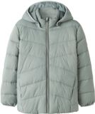 Name it Winterjas 'NKFMarble' lichtgroen