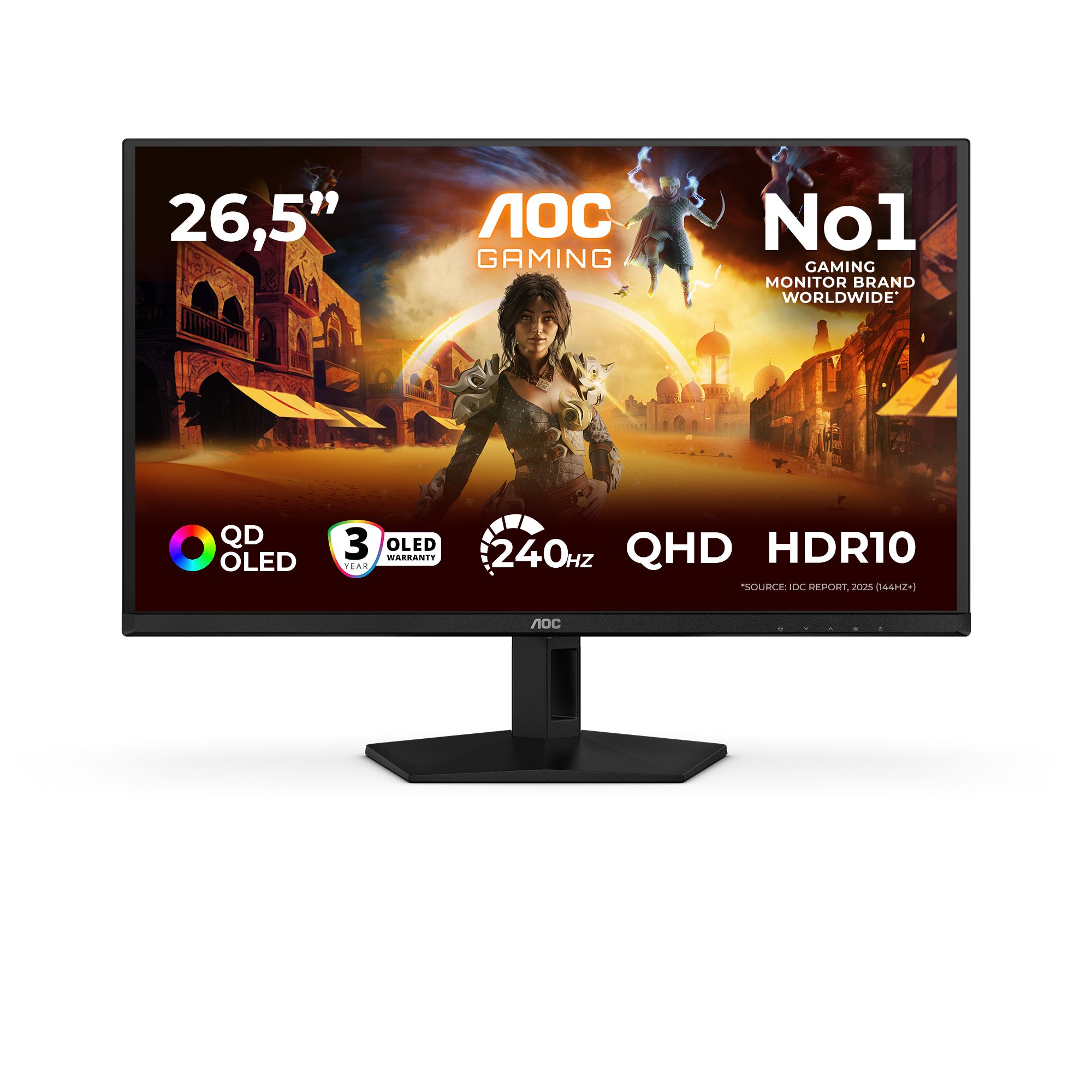 AOC G4 Q27G41ZDF 26.5" Quad HD QD-OLED Gaming Monitor