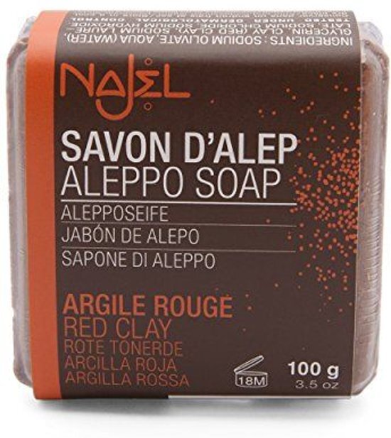 Najel Aleppo zeep rode klei 100 gram