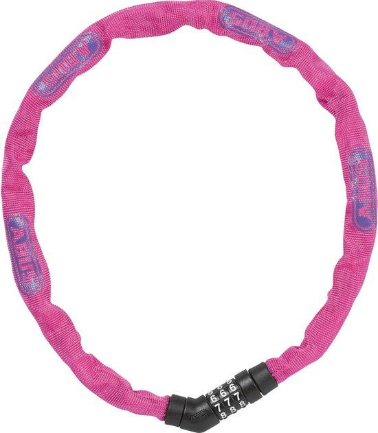 Abus Steel-O-Chain 4804C/75 - Kettingslot - Roze