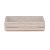 MSV zeepbakje Lund van polyresin, meerkleurig, 30 x 20 x 15 cm