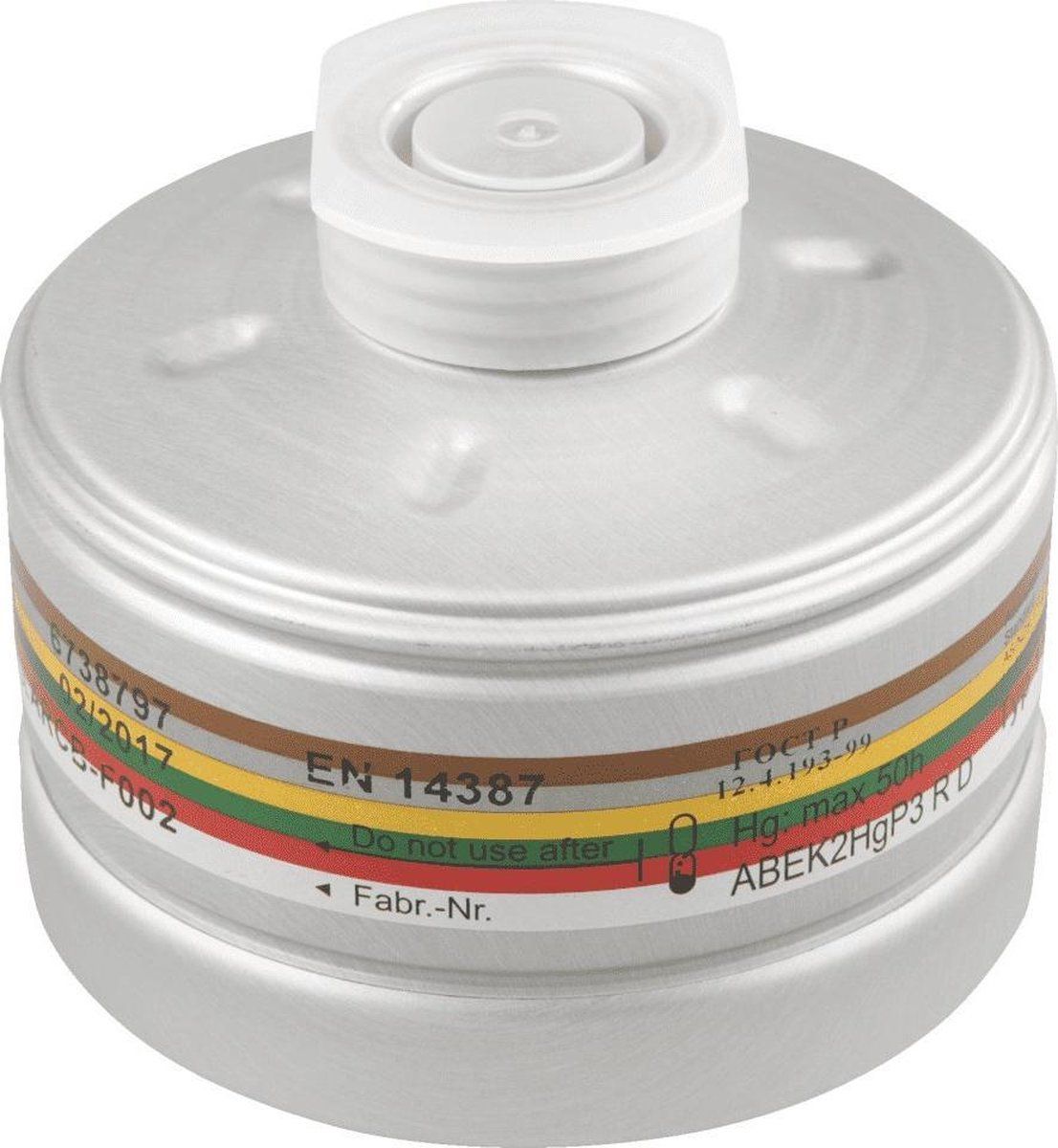 Dräger A2 B2 E2 K2-Hg-P3RD Filter | EN 141 | Voor Volgelaatsmaskers