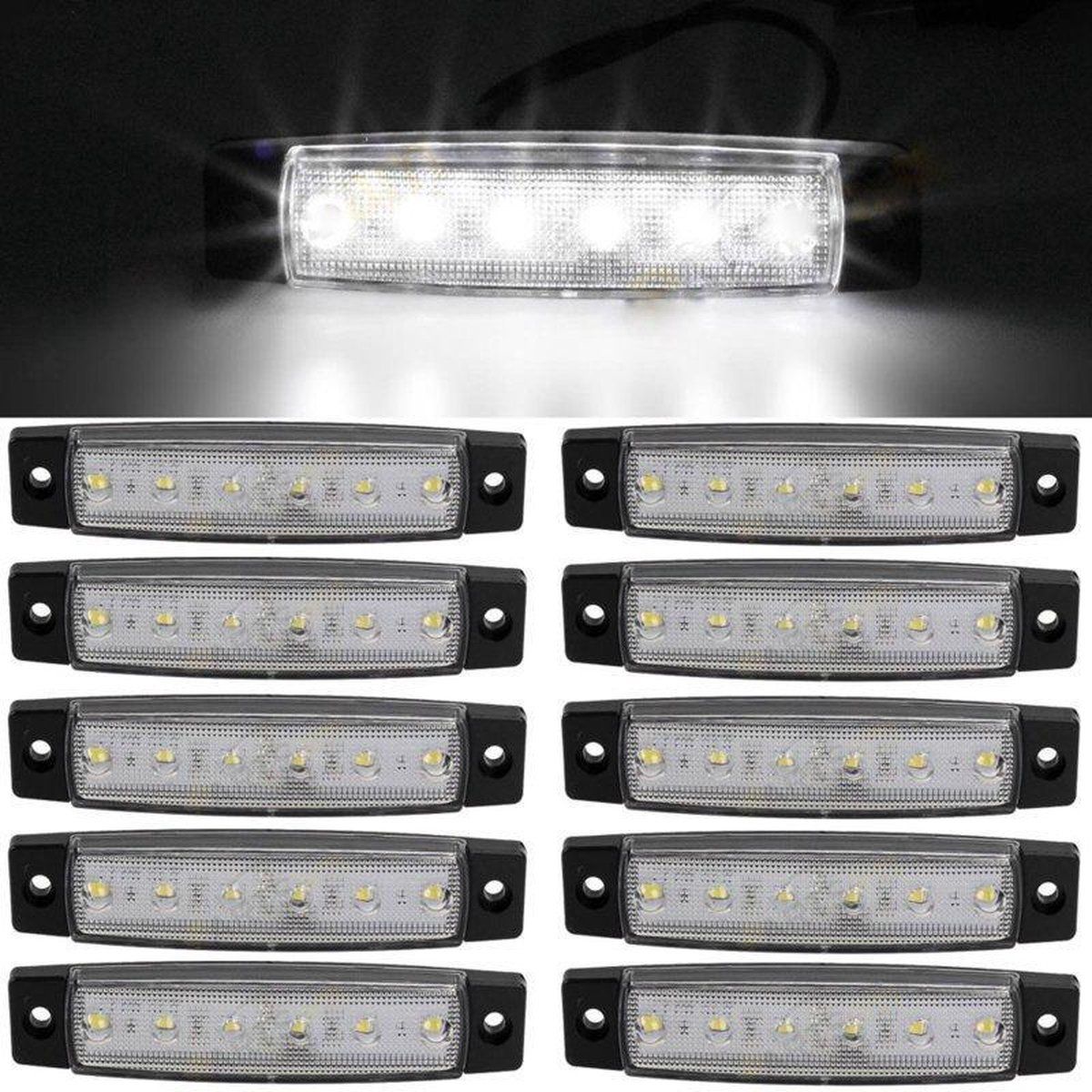 Electronixs 10 stuks LED contourverlichting 12v / 24v Wit