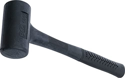 Bgs 1868, kunststof hamer, terugslagvrij, zwarte kop, Ø 60 mm, 1300 g, rubberen hamer
