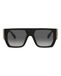 Philipp Plein SPP094M 0700 54 Lunettes de soleil Homme Noir Brillant/Fumée Dégradé