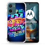 Cokitec Versterkte hoes voor Motorola G05 / E15 Street Art Rap