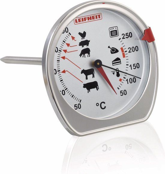 Leifheit Proline Vlees- en oventhermometer - analoog - rvs