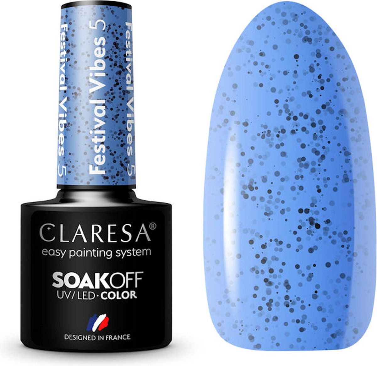 Claresa UV/LED Gellak Festival Vibes #5 - 5ml - Blauw/Paars/Lila