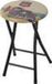 B STEEL KRUKJE 30X44CM - DESIGN ROUTE 66 ZILVER
