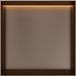 Hotbath &More Inbouwnis - 30 x 30 x 10 cm - Frameless - met LED-verlichting - Tuscan Bronze