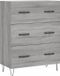 vidaXL Dressoir, grijs Sonoma, 69,5 x 34 x 90 cm, houtvezel