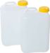2 pièces bidon à large ouverture, 19 litres, conforme DIN 96, bidon d'eau, bidon + couvercle, adapté pour camping-cars