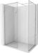 Mexen Kioto-F paroi de douche Walk-in avec cadre 140 x 90 cm, transparent 8 mm, chrome