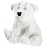 Kleiner Lars de kleine ijsbeer pluche knuffel zittend 25 cm