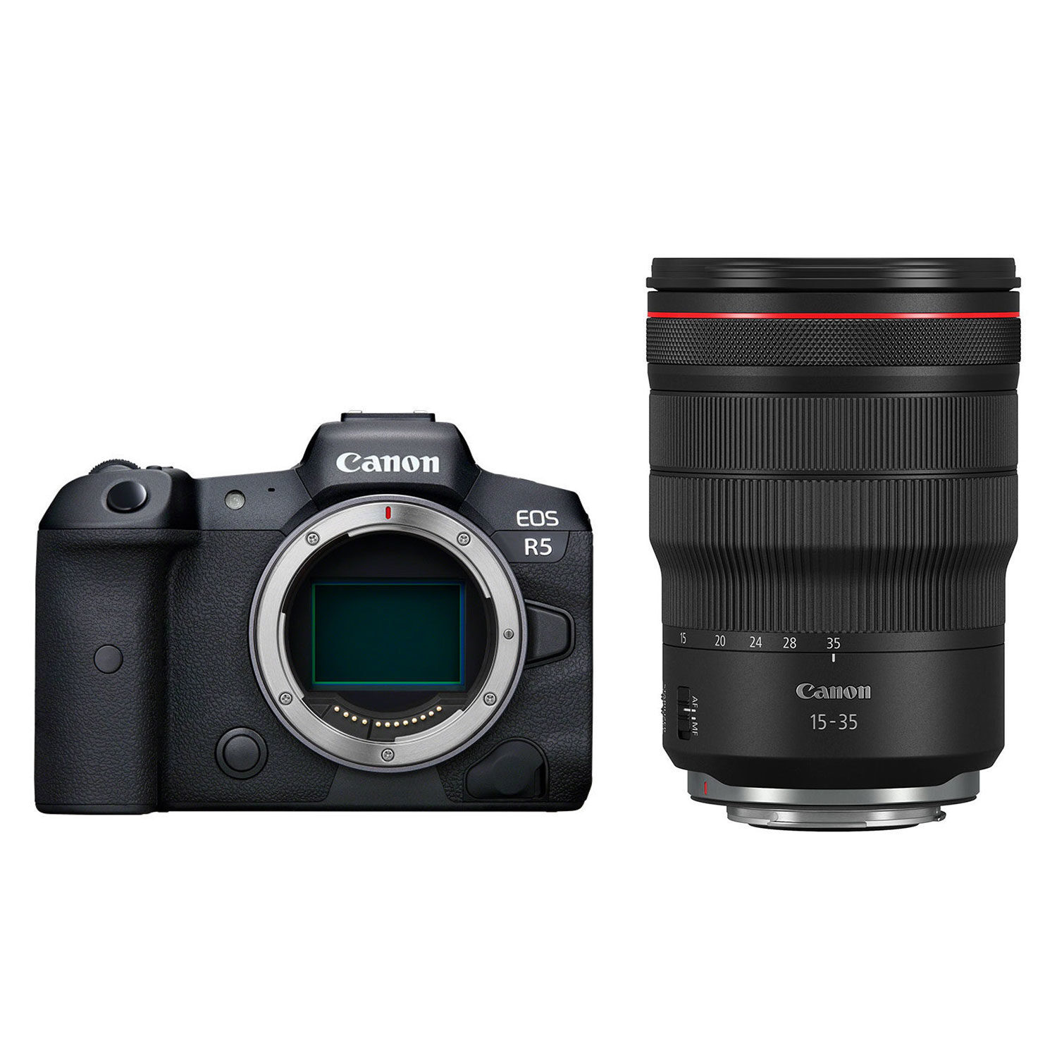 Canon Canon EOS R5 systeemcamera Zwart + RF 15-35mm f/2.8L IS USM