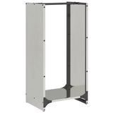 VidaXL Brandhoutkar & -houder Roestvrijstaal 300 x 800 mm