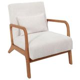 HOME DECO FACTORY Cotele Scott Beige woonkamerfauteuil