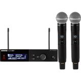 Shure SLXD24D+ /58-K55 draadloos Systeem met 2 Handheld zenders (606-694 MHz)
