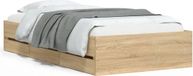 vidaXL Bedframe met lades, bewerkt hout, sonoma eikenkleurig, 90x190 cm