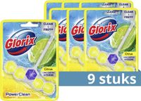 Glorix WC blokjes Citroen 9 Stuks Voordeelverpakking