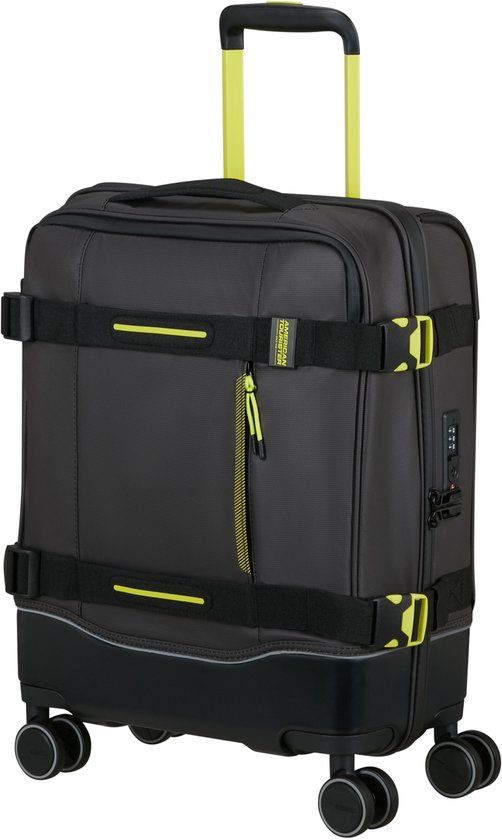 American Tourister Urban Track COATED Spinner handbagage S Black/Lime