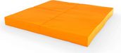 Komet Tapis de gymnastique 2 pièces 100 x 100 x 10 orange-jaune