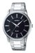 Casio MTP-1303PD-1AVEG Heren Polshorloge Kwarts Zilverkleurig/Zwart Staal