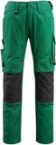 Mascot Unique Broek met kniezakken 12679-442 - Groen/Zwart - C47
