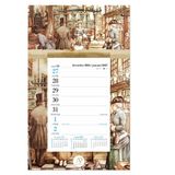 Comello Anton Pieck Weeknotitie op schild 2027 Bakkerij Wandkalender