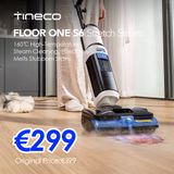 Tineco FLOOR ONE S6 Stretch Steam nat-droogstofzuiger