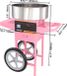 T&L Store Machine à barbe à papa électrique - Rose - Commercial - Chariot sans auvent