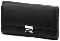 Nordee - Portefeuille homme - Long - Spacieux - Cuir noir