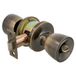 Amig Deurknopset Messing en leer 18,5x8 cm Inclusief sluiting Privacyfunctie Noodvergrendeling aan de buitenkant en slot aan de binnenkant Deur van 35-45 mm