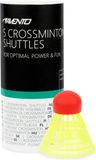 Avento 5 Crossminton Shuttles - Fluorgeel/Rood