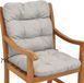 Beautissu Flair NL Coussin de jardin - Coussin 100x50x8 cm Gris - Coussin d'assise Coussin de matelas pour meubles de jardin