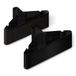 Amazon Basics Kleerhangers van kunststof, maat voor volwassenen, zwart, 50 stuks