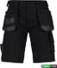 DASSY Holsterzakkenshort Zwart/Antracietgrijs - Korte Werkbroek - Polyester - Maat 50