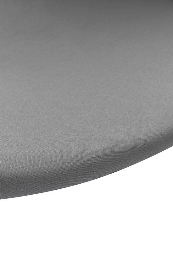 Meyco Baby Uni Hoeslaken Boxmatras - Grey - Rond 90/95cm - Katoen