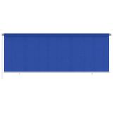 vidaXL Rolgordijn voor buiten 405(b)x140(h) cm HDPE blauw