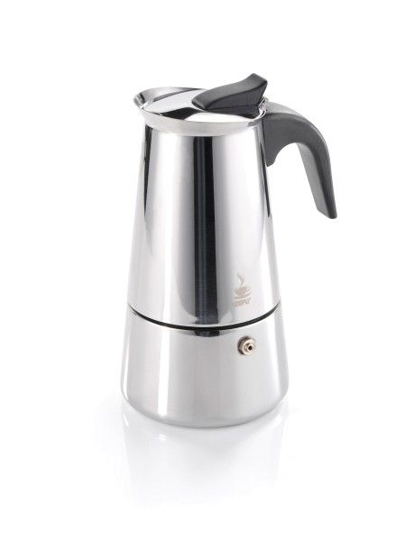 GEFU Moka Express Percolator - 6 Cups - Stainless Steel