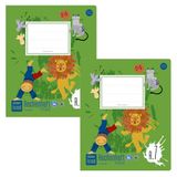 Ursus Formati R.7 Quart Rekenboekje, 20 vellen, geruit, 2 stuks, van 100% gerecycled papier, doordachte liniatuur voor mooie cijfers