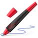Schneider Breeze 18882 rollerball van gerecycled kunststof, bekroond met de blauwe engel, schrijfkleur: koningsblauw, uitwisbaar, zwart/rood
