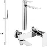 Mexen Zero DS70 set de bain, chrome - 7113DS70-00