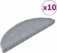 vidaXL Trapmatten 10 st 56x17x3 cm Lichtgrijs