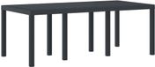 vidaXL Table de jardin résistante aux intempéries anthracite polyrotin 200 x 100 x 73 cm